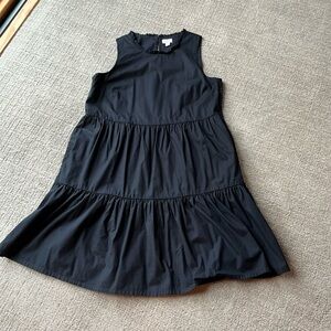 Black tiered dress from J Crew